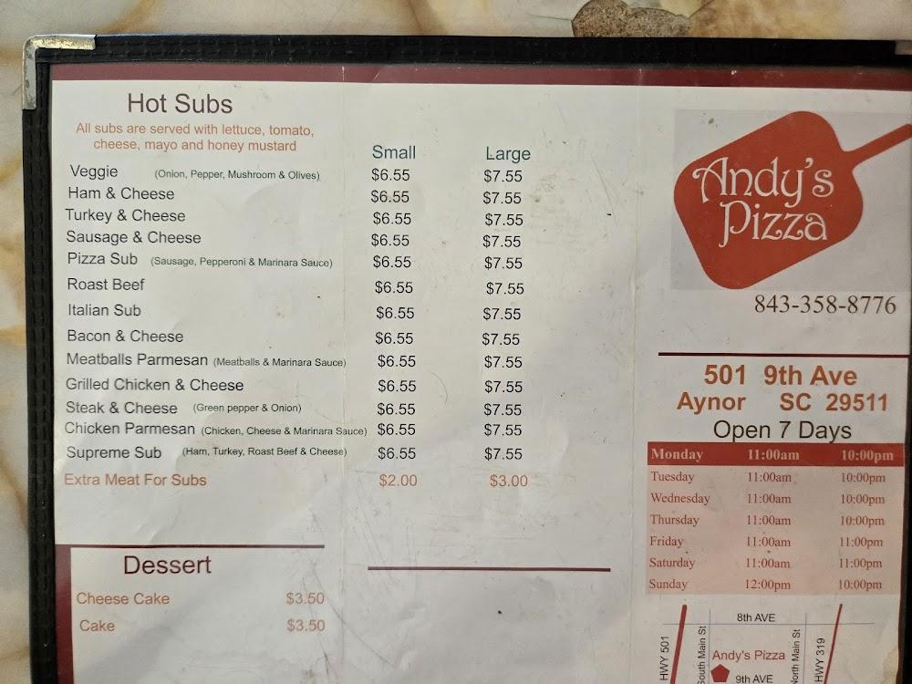 Andy's Pizza Cheese Bread